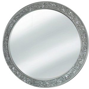 9875 Ogledalo mosaic Silver flat R80 krug 121 Flatmsc